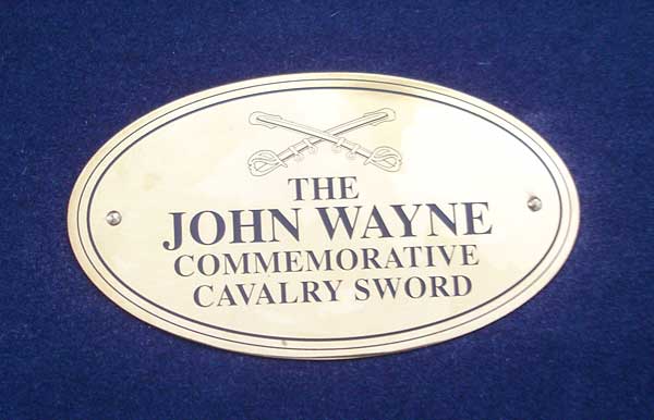 John Wayne Commemorative Cavalry Sword