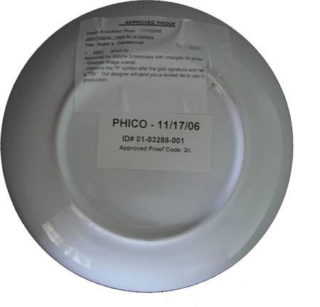 Reverse of above plate